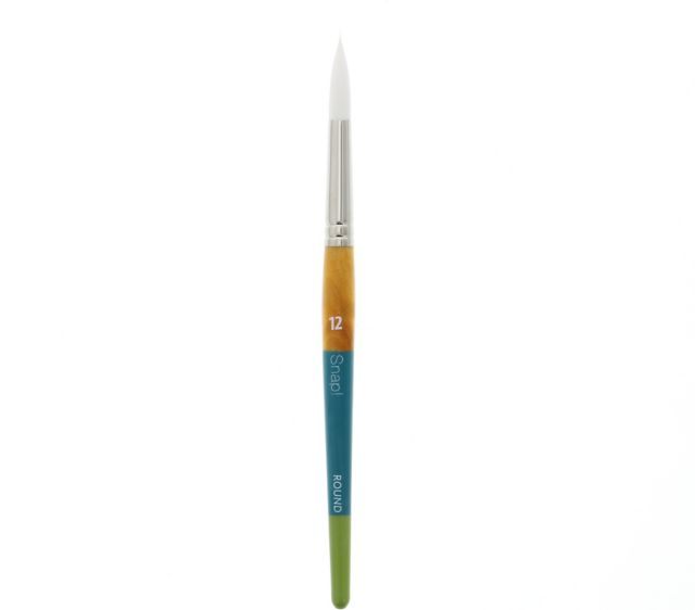 SNAP WHITE TAKLON ROUND 12 LONG HANDLE
