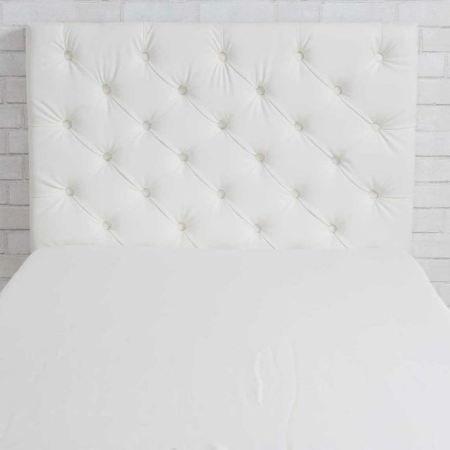 WHITE HARLOW HEADBRD
