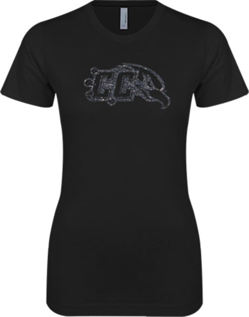 Casper Next Level Womens Boyfriend Tee CC With Bird Head Glitter - ONLINE ONLY
