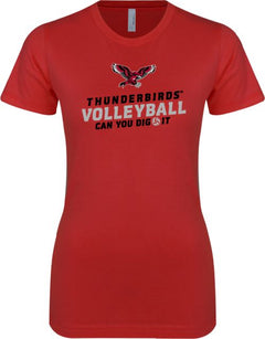 Casper Next Level Ladies SoftStyle Junior Fitted Tee Volleyball - ONLINE ONLY