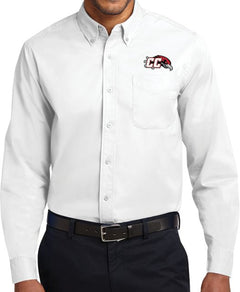 Casper Twill Button Down Long Sleeve CC with Thunderbird - ONLINE ONLY