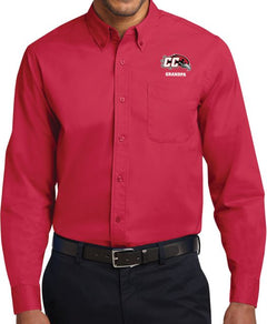 Casper Twill Button Down Long Sleeve Grandpa - ONLINE ONLY