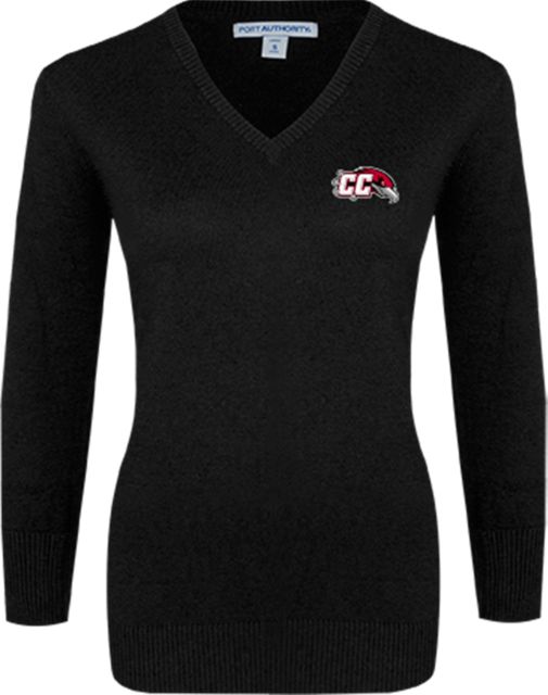 Casper Womens VNeck Sweater CC with Thunderbird - ONLINE ONLY