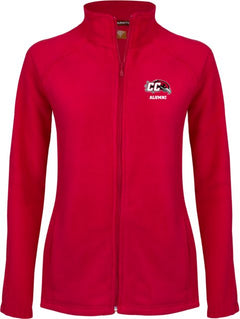 Casper Womens Fleece Full Zip Jacket Alumni - ONLINE ONLY