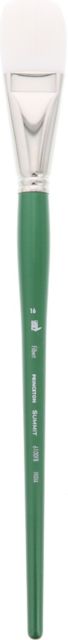 SUMMIT WHITE SYNTHETIC BRISTLE FILBERT 16 LONG HANDLE