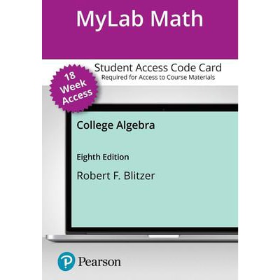 MyLab Math with Pearson eText Access Code for College Algebra