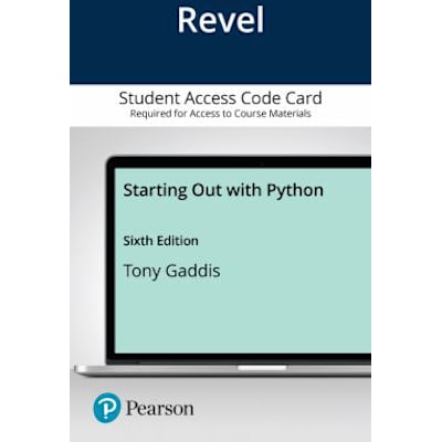 Revel Access Code for Starting Out With Python