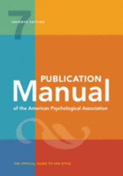 PUB MANUAL OF THE APA 7ED