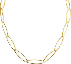 Link Paperclip Chain Gold  Bracelet