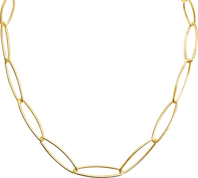 Link Paperclip Chain Gold  Bracelet