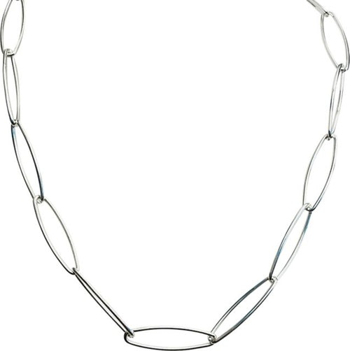 Link Paperclip Chain Silver Bracelet