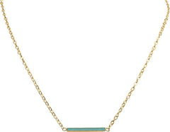 Small Pendant Bar Gold Bracelets