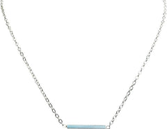 Small Pendant Bar Silver Bracelets