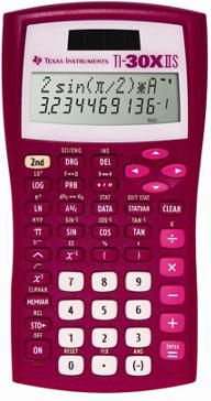 CALC TI30XIIS DUEL PWR RASPBRY